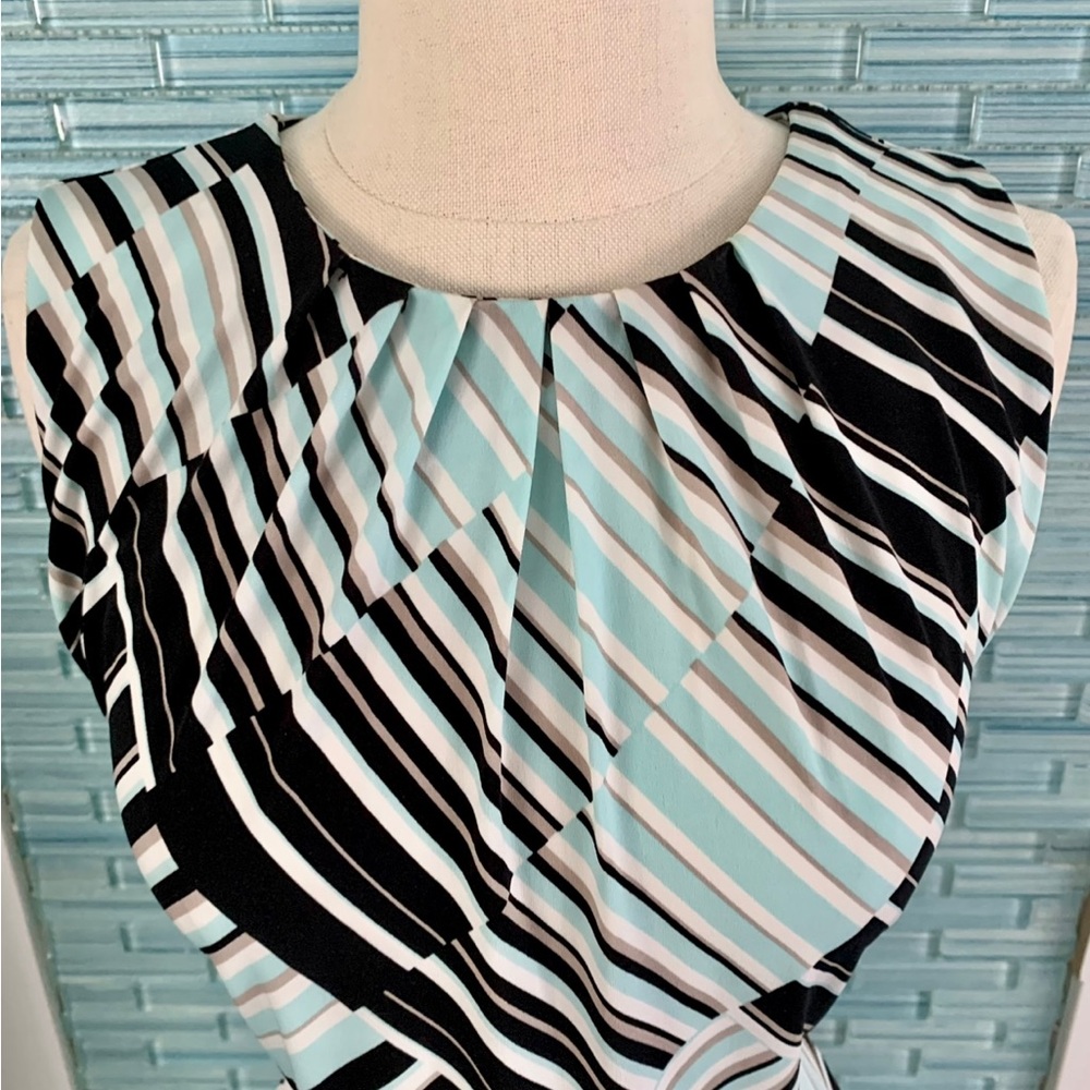 CALVIN KLEIN RUCHED SLEEVELESS BLOUSE SIZE SMALL NWOT ⭐️ See Description